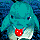 small icon of finfin eating a red fruit
